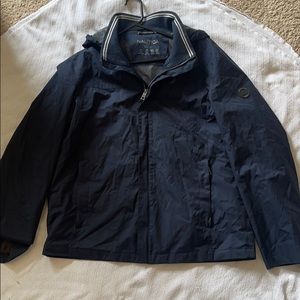 Nautical rain jacket